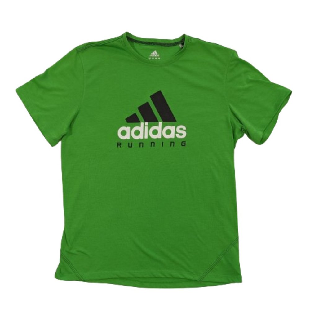 Adidas Green Running Shirt, Size Medium
